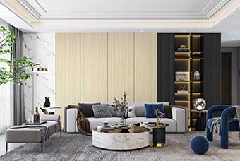 三明轻奢风格-客厅