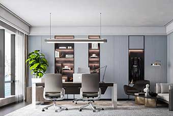 三明轻奢风格-书房