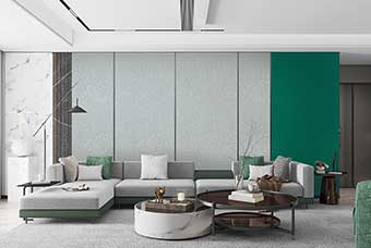 三明轻奢风格-客厅