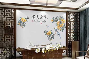 三明森佰汇航空纤维墙咔(富贵荣华)